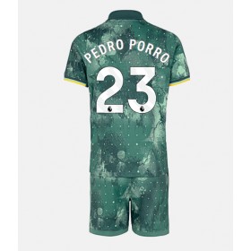 Tottenham Hotspur Pedro Porro #23 Tredje Kläder Barn 2024-25 Kortärmad (+ Korta byxor)